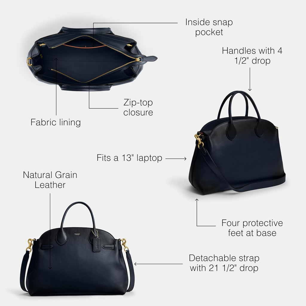 Coach Women's Suede Soft Empire Carryall 40 Tote