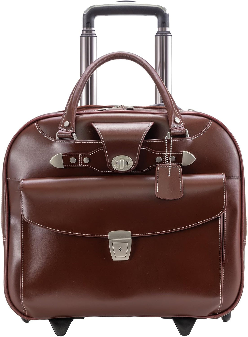 MCKLEIN DENALI, 15' Leather Wheeled Ladies' Laptop Briefcase