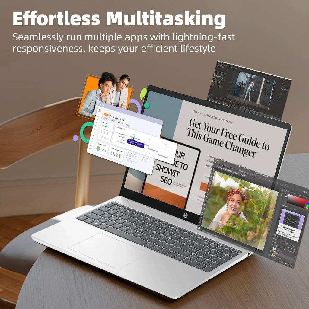 HP Flagship Touchscreen Laptop Computer - Free CD/DVD Drive• Office Lifetime • 15.6' HD Touchscreen • Intel i3 1215U • Wi-Fi 6E • Anti-Glare HD Display Win 11 Pro(16G RAM • 512GB SSD)