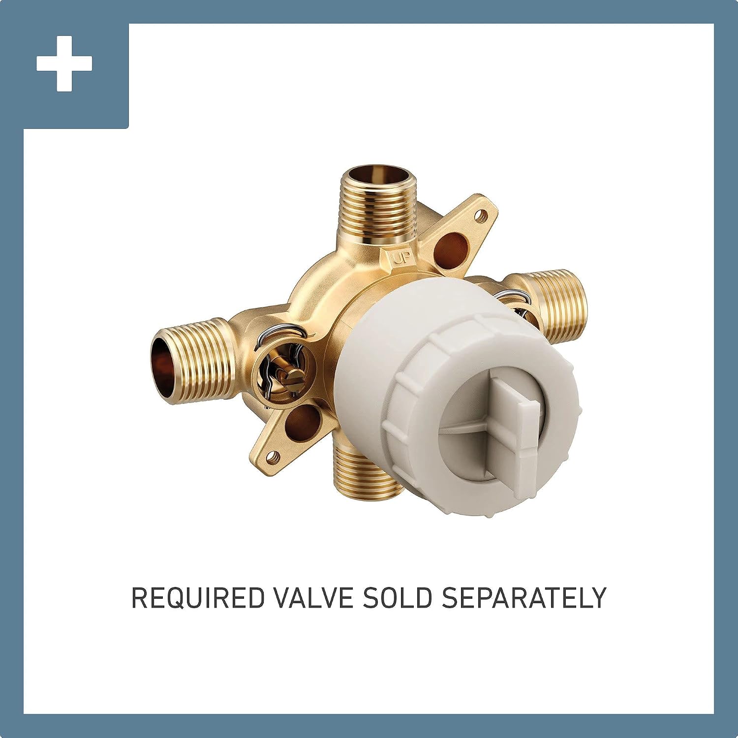 Moen UT3693BG Voss Collection M-CORE 3-Series 1-Handle Tub and Shower Trim Kit, Gold Shower Head and Single Lever Handle and Traditional Bathtub Spout, Shower Systems, Valve Required, Brushed Gold