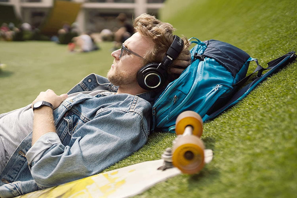 Audio Technica ATH-M50XBT2 Black Total Wireless On-Ear Headphones with 3 Year Amber Protection Plan (2021)