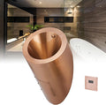 Wall Mounted Smart Men Urinal, 304 Stainless Steel Bathroom Urinals, Toilet Efficient Flushing Urinal, Male Sanitary Ware Public Toilet Urinal,Gold(Rosegold)