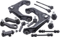Front Suspension Kit Control Arm 13pcs replacement for Chevy Silverado Chevrolet Avalanche Suburban GMC Sierra 1500 2500 3500 HD w/Ball Joints Sway Bars Tie Rods Pitman Idler Arm Bracket
