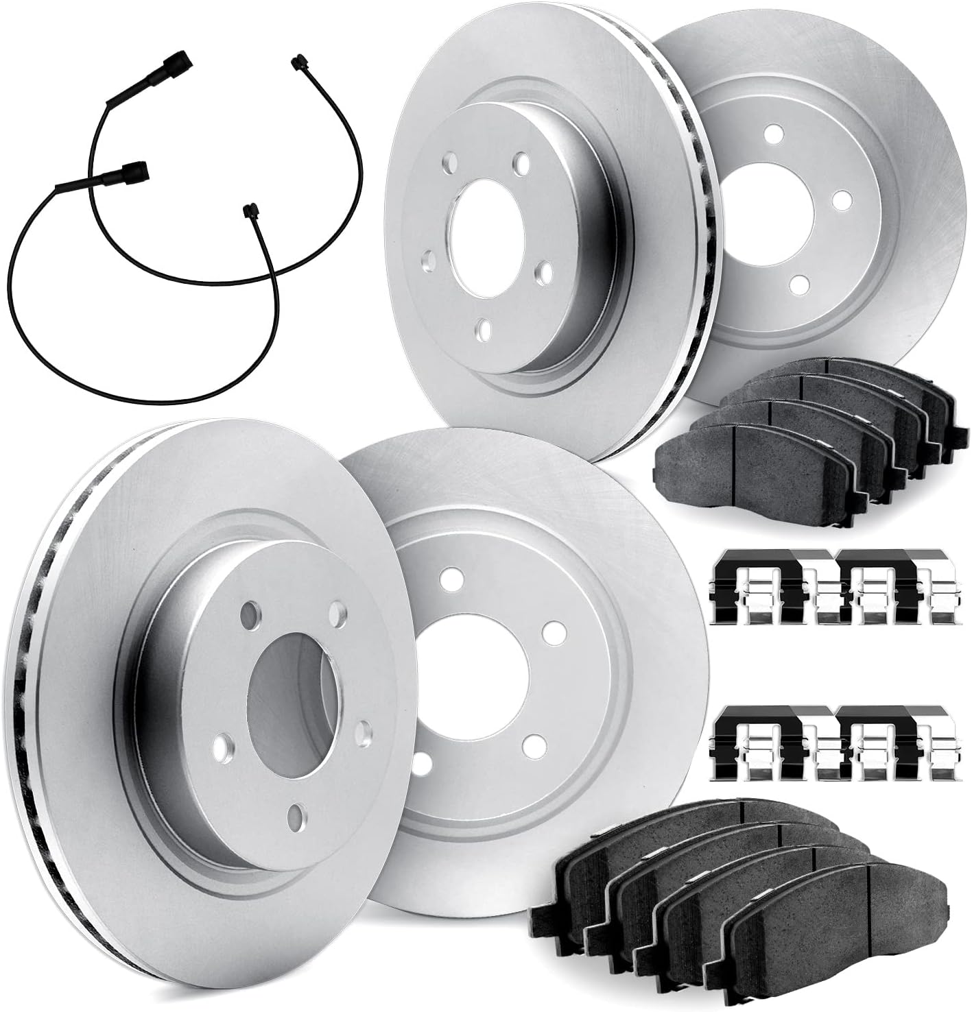 Dynamic Friction Company Front and Rear Brake Kit For 2018-2023 BMW X3; 2019 BMW X4| EURO 5000 Ceramic Brake Pads and Rotors Kit| Hardware Included