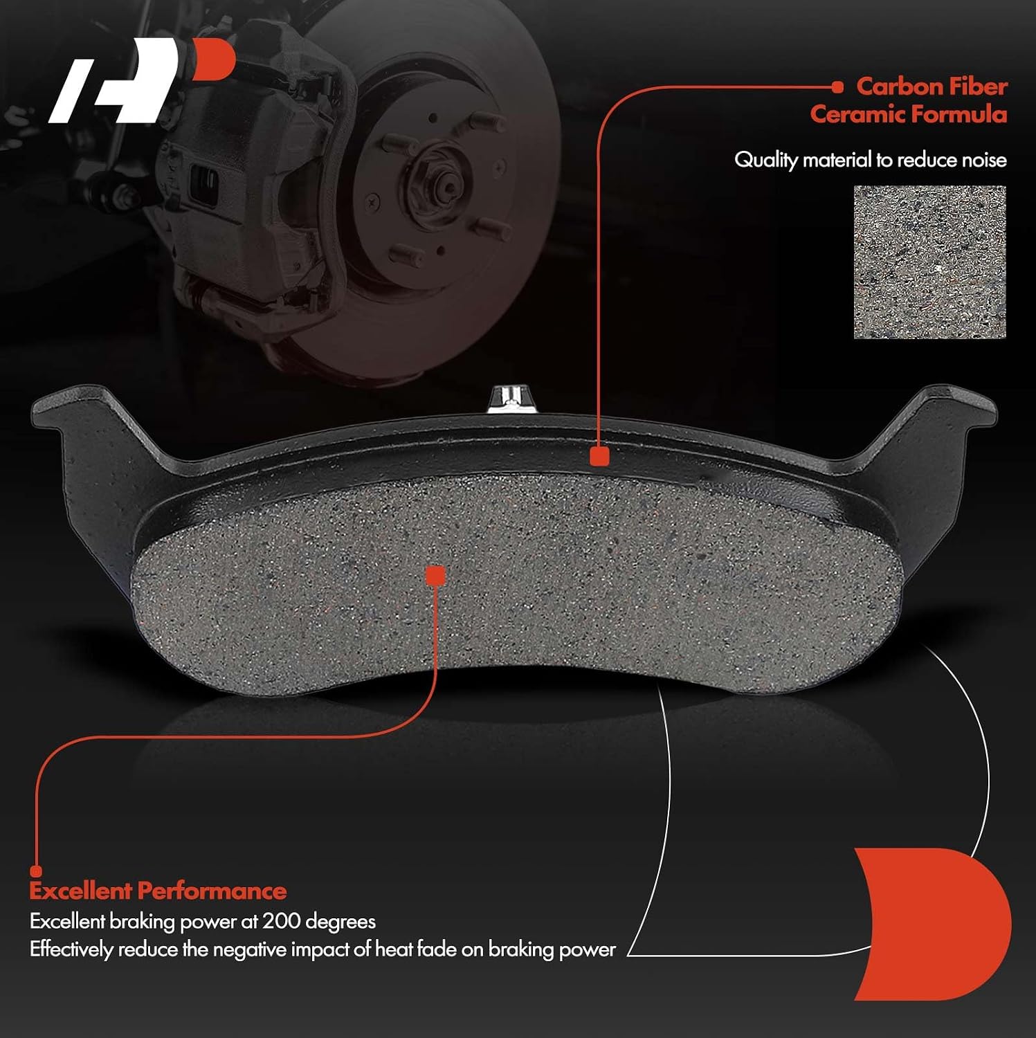A-Premium 11.61 inch (295mm) Rear Drilled and Slotted Disc Brake Rotors + Ceramic Pads Kit Compatible with Select Lincoln Models - Town Car 2003-2011 4.6L, 6-PC Set