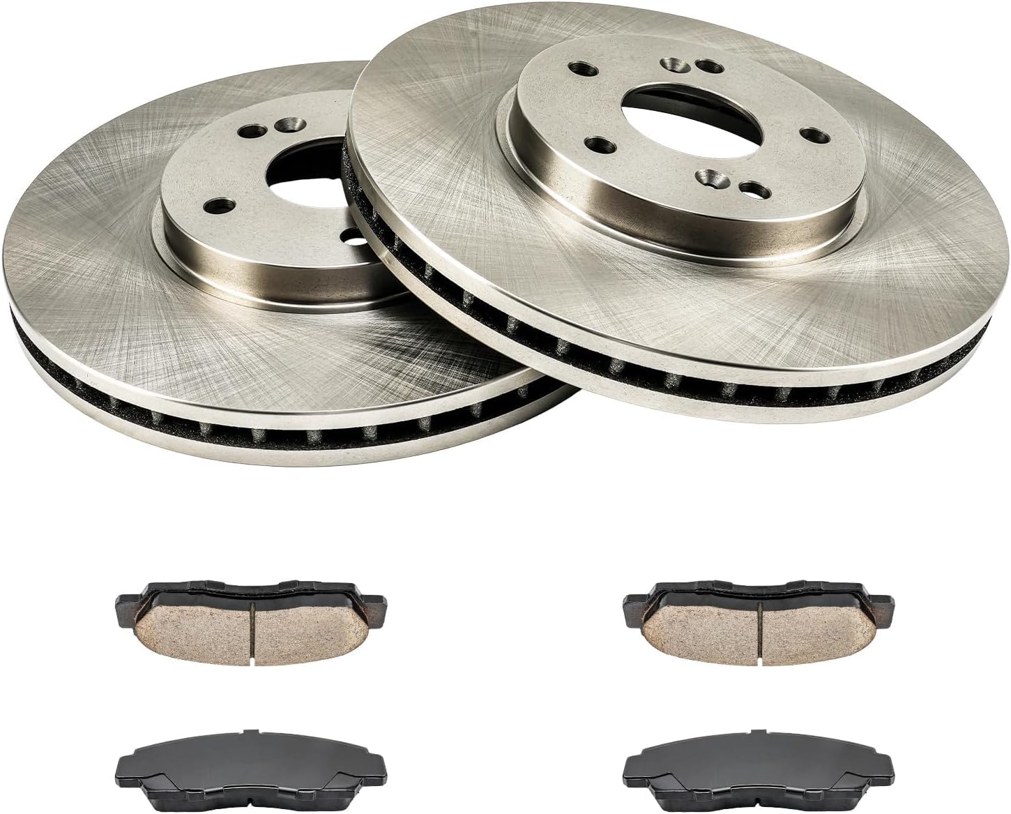 KAX Front Brake Kit for Honda Accord 2003-2011, Acura TL 1999-2008, TSX 2004-2010, CL 2001-2003, 11.81inch Brake Rotors Pads Kit, #31275+D787 Front Brakes