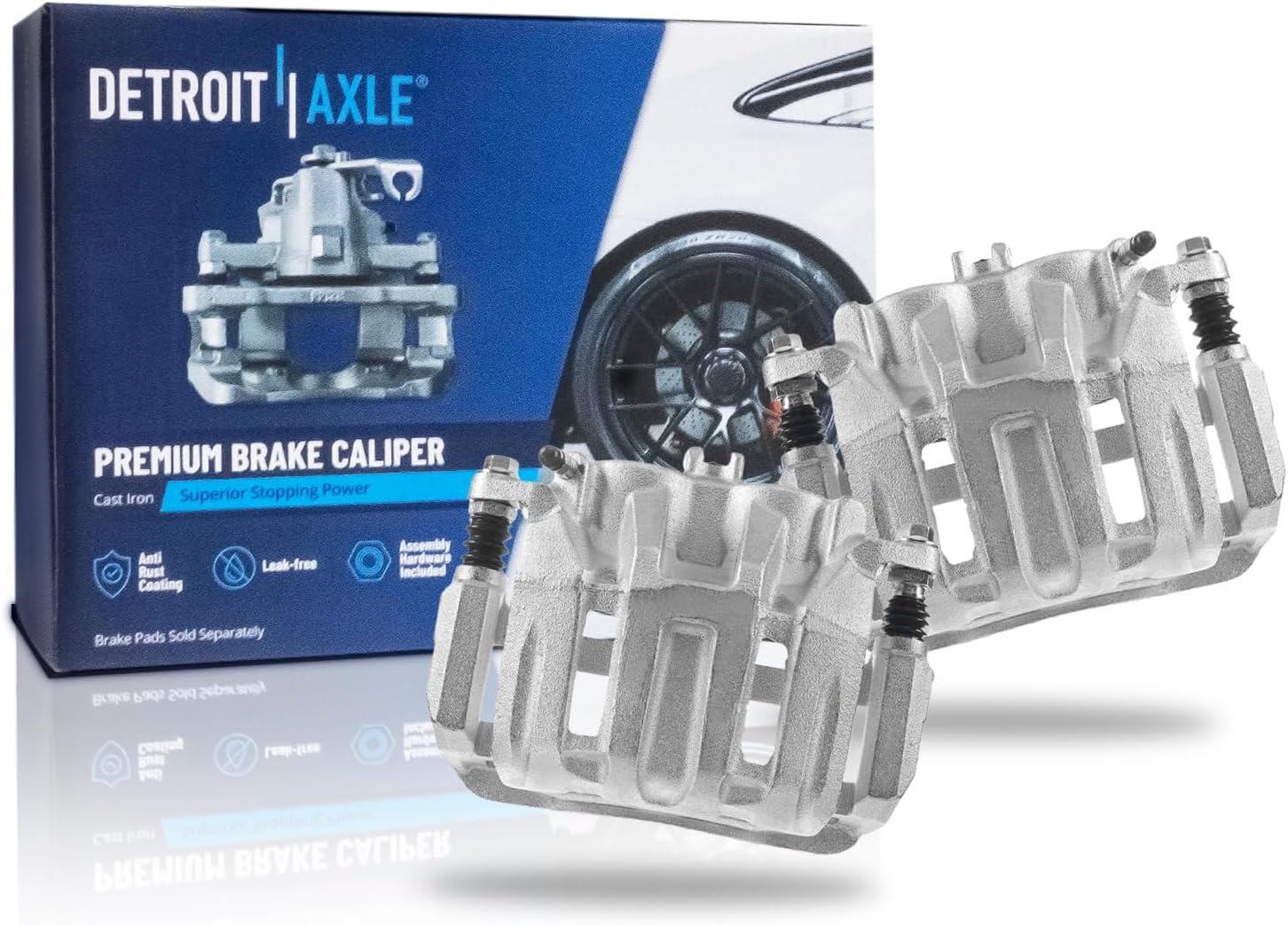 Detroit Axle - Front Brake Calipers for Honda Odyssey CR-V RDX Accord Crosstour, Disc Brake Calipers with Bracket Replacement Brake Calipers Assembly