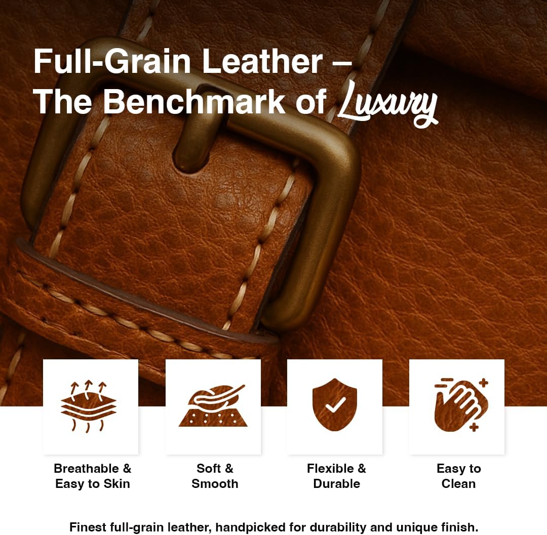 Tannery Genuine Full Grain Leather Shoulder Tote Bag for Women Large Handbag Ladies Purse Adjustable Strap Satchel Travel Bag