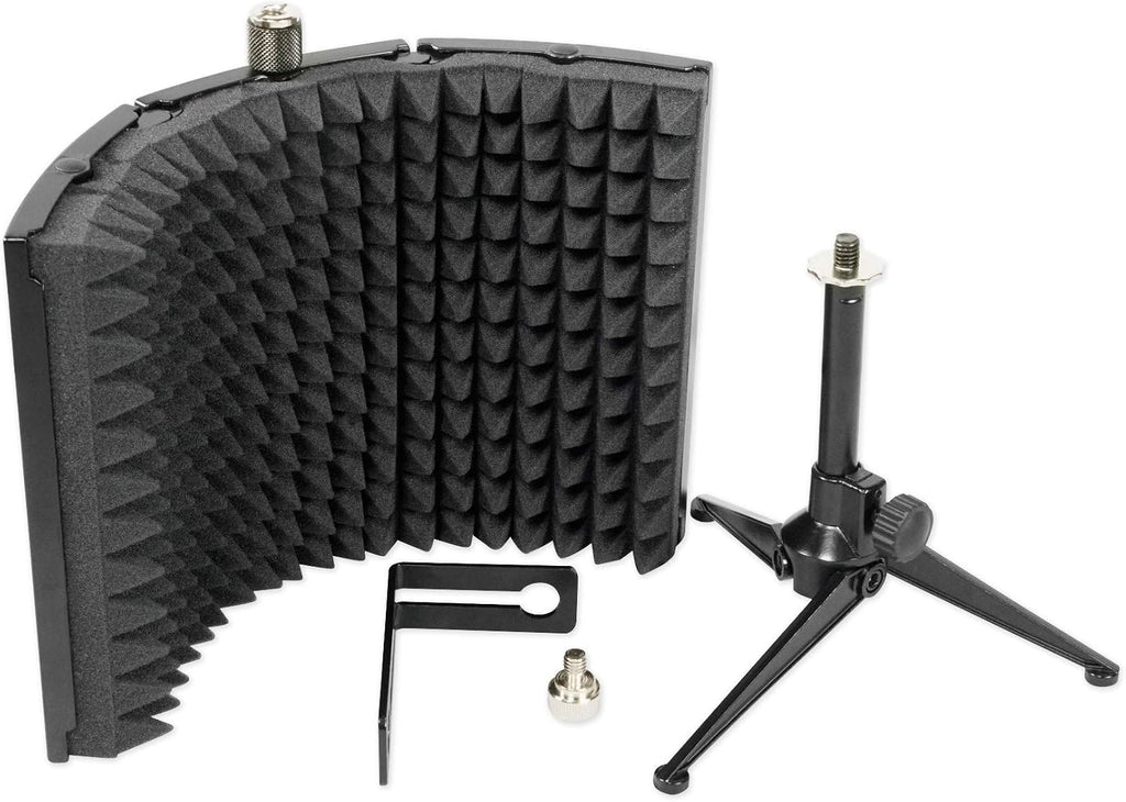 Audiosavings Bundle: K553 MK2 MKII Closed Back Studio Monitoring Headphones w/Detachable Cable Bundle with Rockville RockShield 1 Studio Microphone Isolation Shield w/Sound Dampening Foam (2 Items)