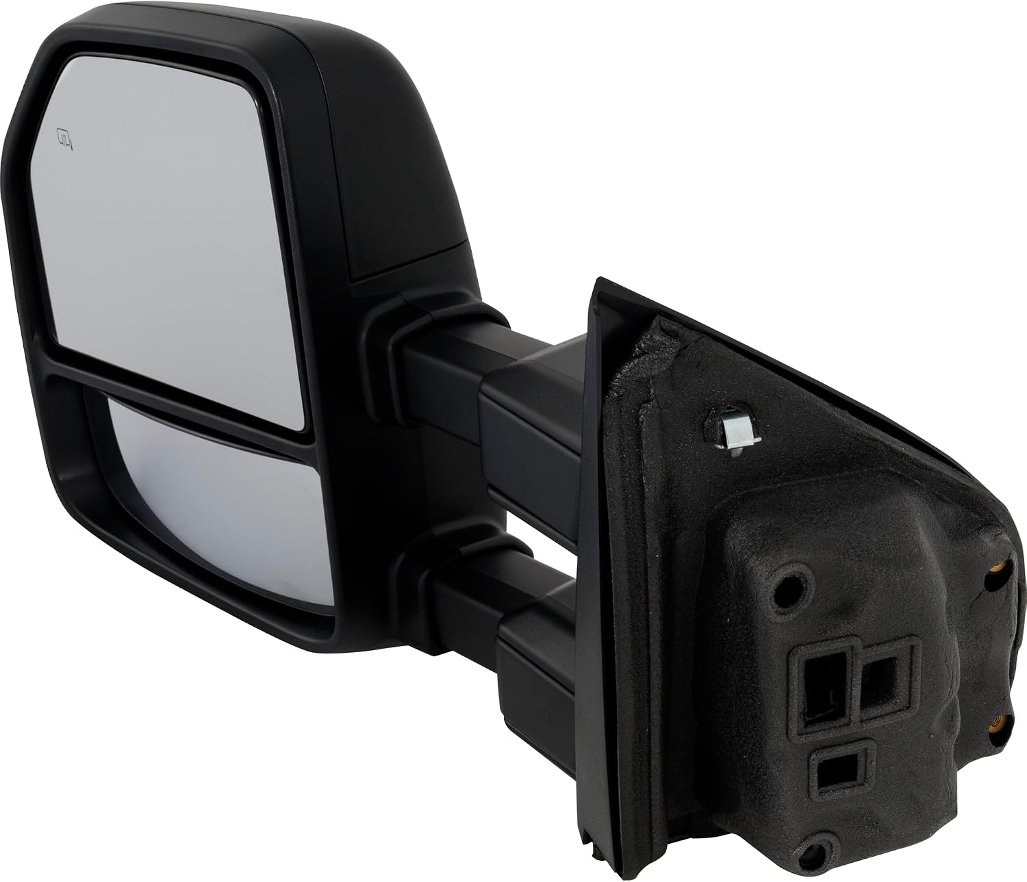 Kool Vue Driver Side Power Heated Towing Mirror for Ford F-250 F-350 Super Duty 2017-2022 Manual Fold With Signal Light; Without Blind Spot Monitor, Memory & Puddle Lamp Textured