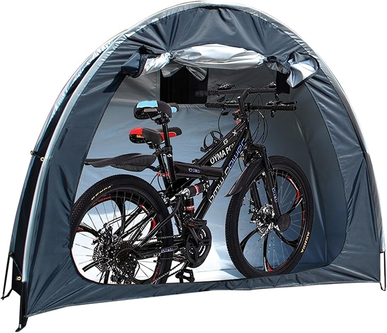 Bike Cover Waterproof Outdoor Travel Bike Storage Shed Tent Dimensions 200x80x165CM For Motorcycle, Garden Tools, Lawn Mower(B)