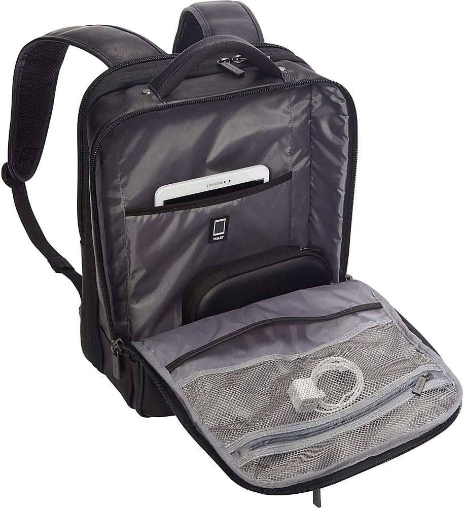Kenneth Cole REACTION Out Of The Bag Manhattan Colombian Leather RFID 15.6' Laptop Briefcase