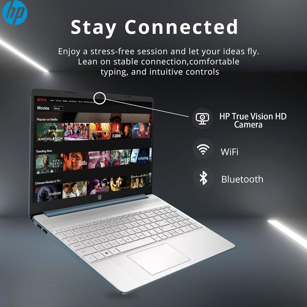 HP 15.6' Laptop | Back to School Limited Edition with Microsoft 365 | 16GB RAM | 1TB Storage (512GB SSD&512GB External Storage)| Intel Core Quad-Core Processor | Wi-Fi | Win11 | WOWPC Bundle