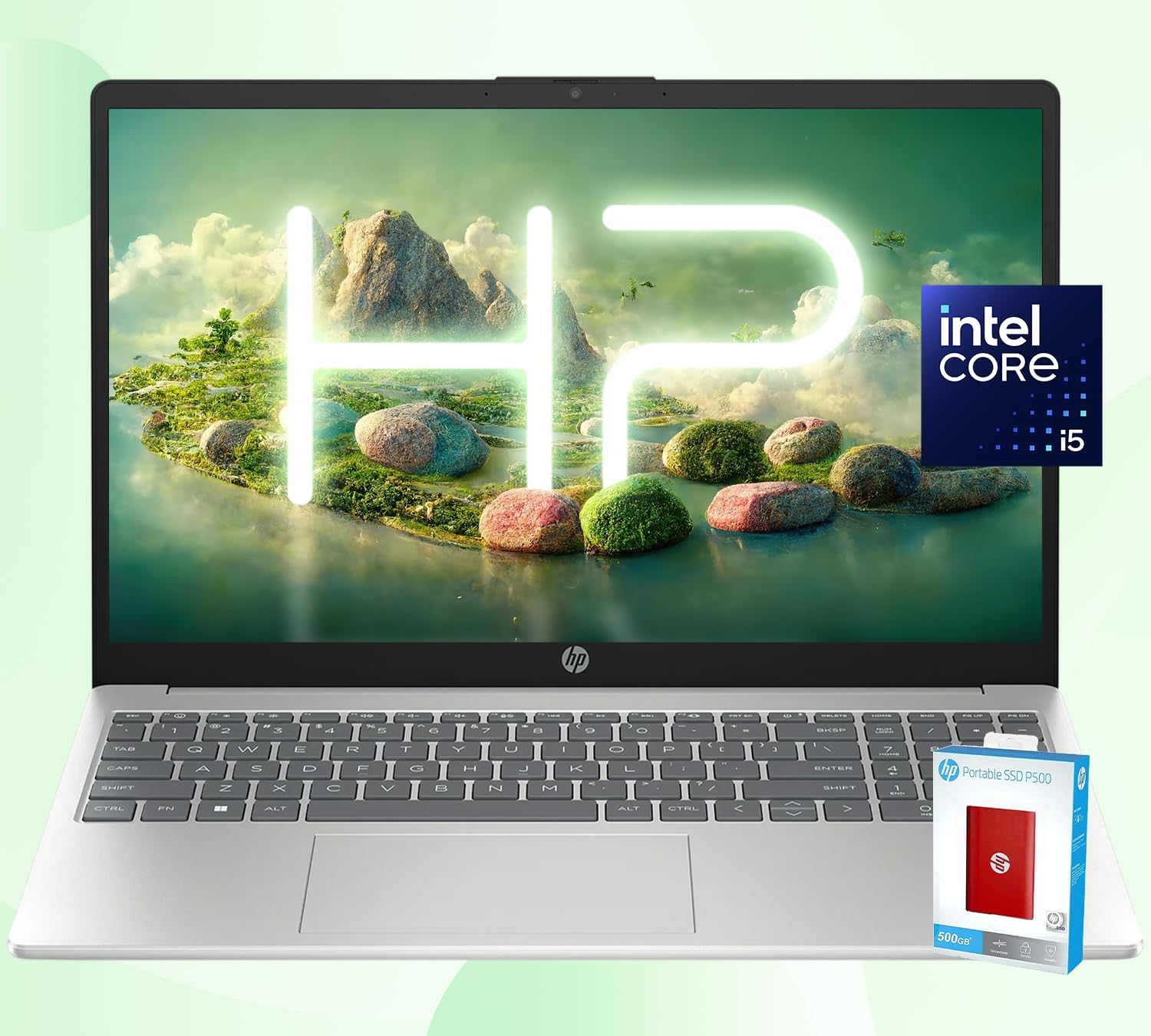 HP 15.6 FHD Laptop | 10-Core Intel Core i5-1235U | Intel Iris Xe Graphics | Wi-Fi 6 | Anti-Glare | Long Battery Life (Windows 11, 64GB RAM | 1.5TB SSD)