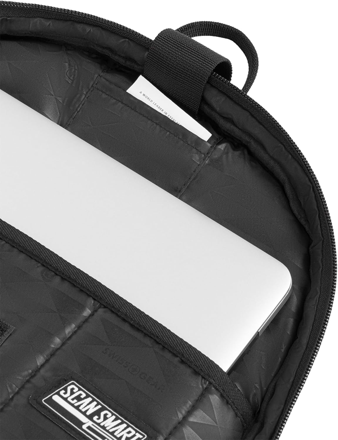 SwissGear Travel Tech Elite Laptop Backpack – Fits Laptops up to 16' – ScanSmart TSA-Friendly Backpack with USB Port, Shoe Compartment & Organizer Pockets – Black Dot