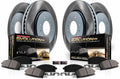 PowerStop Front and Rear Brake Kit for Buick Enclave 2008-17 |Chevrolet Traverse 2009-17 |GMC Acadia 2007-16 |Acadia Limited 2017 - Ceramic Brake Pads + Semi Coated Rotors Replacement, SC4466