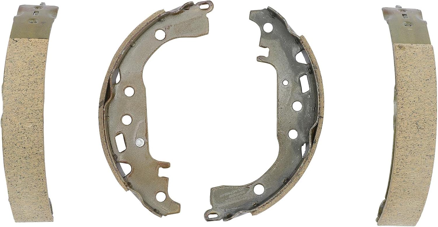 A-Premium Front and Rear Vented Disc Brake Rotors + Drums + Shoes + Ceramic Pads Kit Compatible with Select Toyota Models - Prius 2004 2005 2006 2007 2008, 12-PC Set