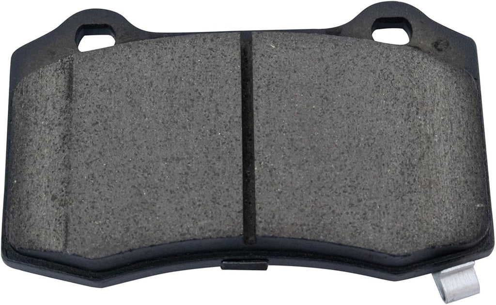 TRQ Performance Rear Brake Pad and Rotor Set Ceramic Vented Coated Slotted Drilled Rotors Calipers Compatible with 2012-2015 Chevrolet Camaro