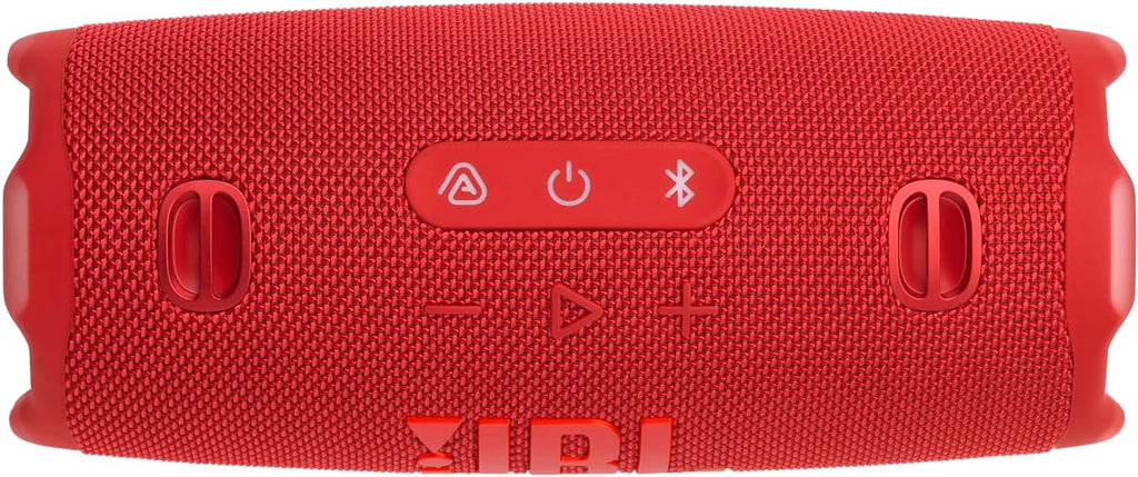JBL Charge 6 - Portable Waterproof & Drop-Proof Bluetooth Speaker, Bold JBL Pro Sound with AI Boost, 28Hrs of Playtime, Built-in Powerbank & Comes with a Sturdy/Removable Carrying Strap (Red)