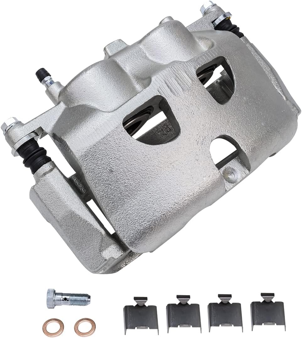 Detroit Axle - Front Brake Kit for 2010-2011 Ford F-150, 2010-2021 Ford Expedition Lincoln Navigator, Disc Brake Caliper Ceramic Brake Pads Replacement