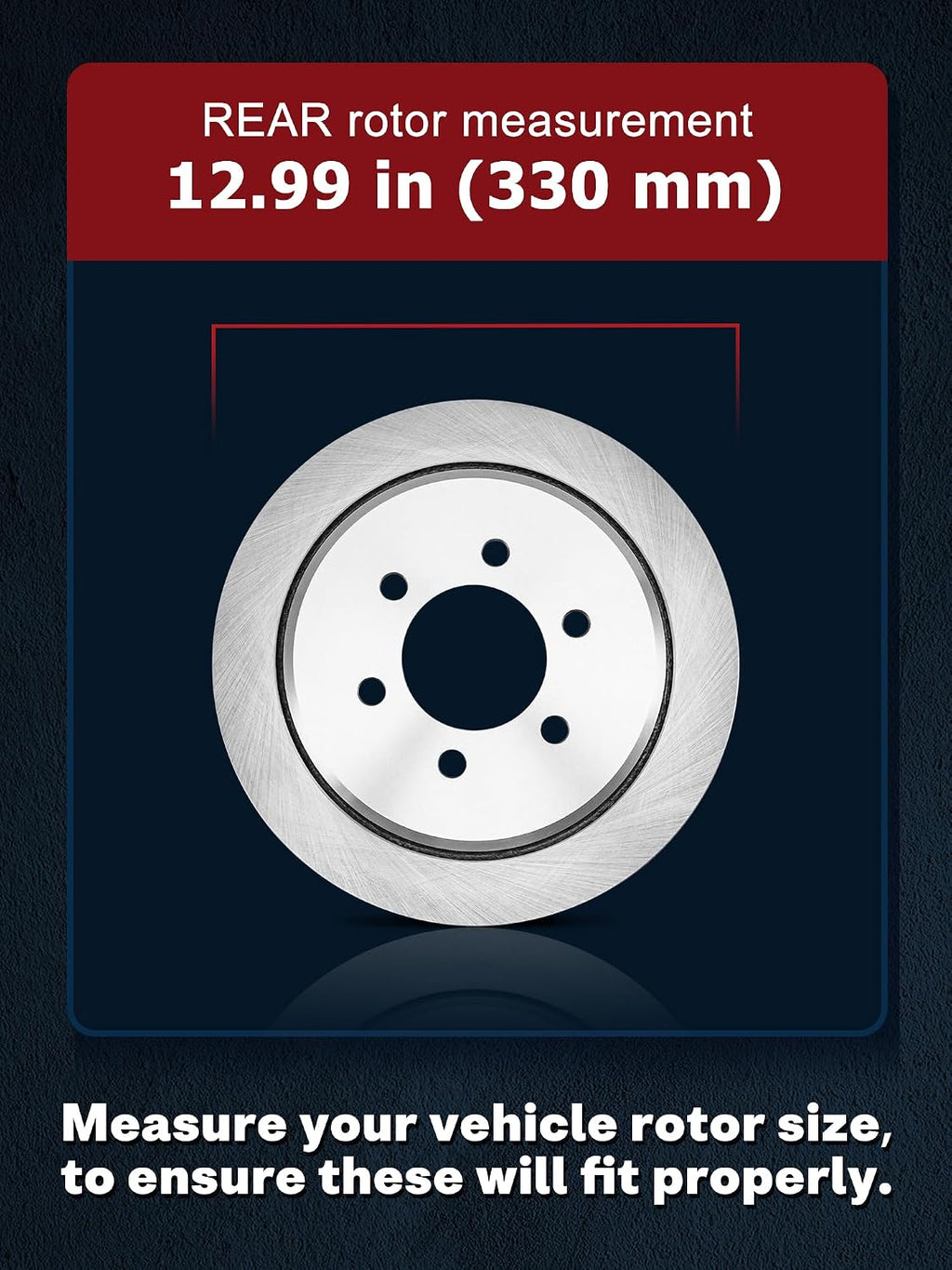 Allcombo 12.01' Front and 12.99' Rear Brake Kit for 2003 2004 2005 2006 Cadillac Escalade ESV EXT, for Chevy Avalanche Silverado Suburban Tahoe GMC Sierra Yukon XL 1500 Brakes, Rotors Pads Replacement