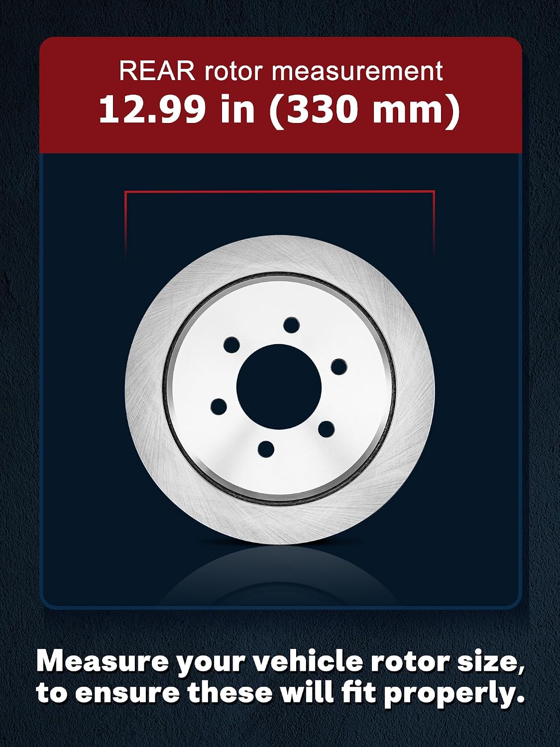 Allcombo 12.01' Front and 12.99' Rear Brake Kit for 2003 2004 2005 2006 Cadillac Escalade ESV EXT, for Chevy Avalanche Silverado Suburban Tahoe GMC Sierra Yukon XL 1500 Brakes, Rotors Pads Replacement