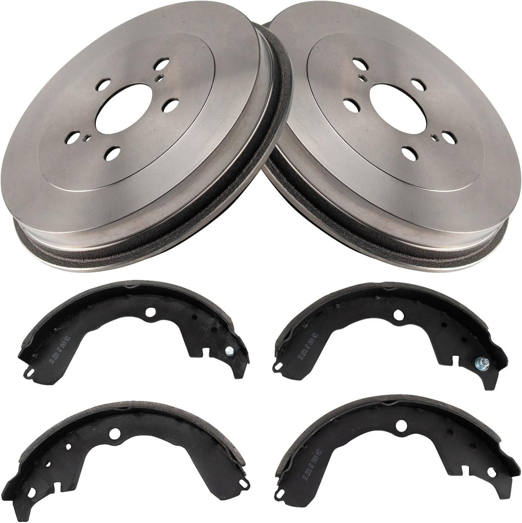 TRQ Rear Brake Shoe & Drum Kit for 2003-2008 Pontiac Vibe Toyota Matrix