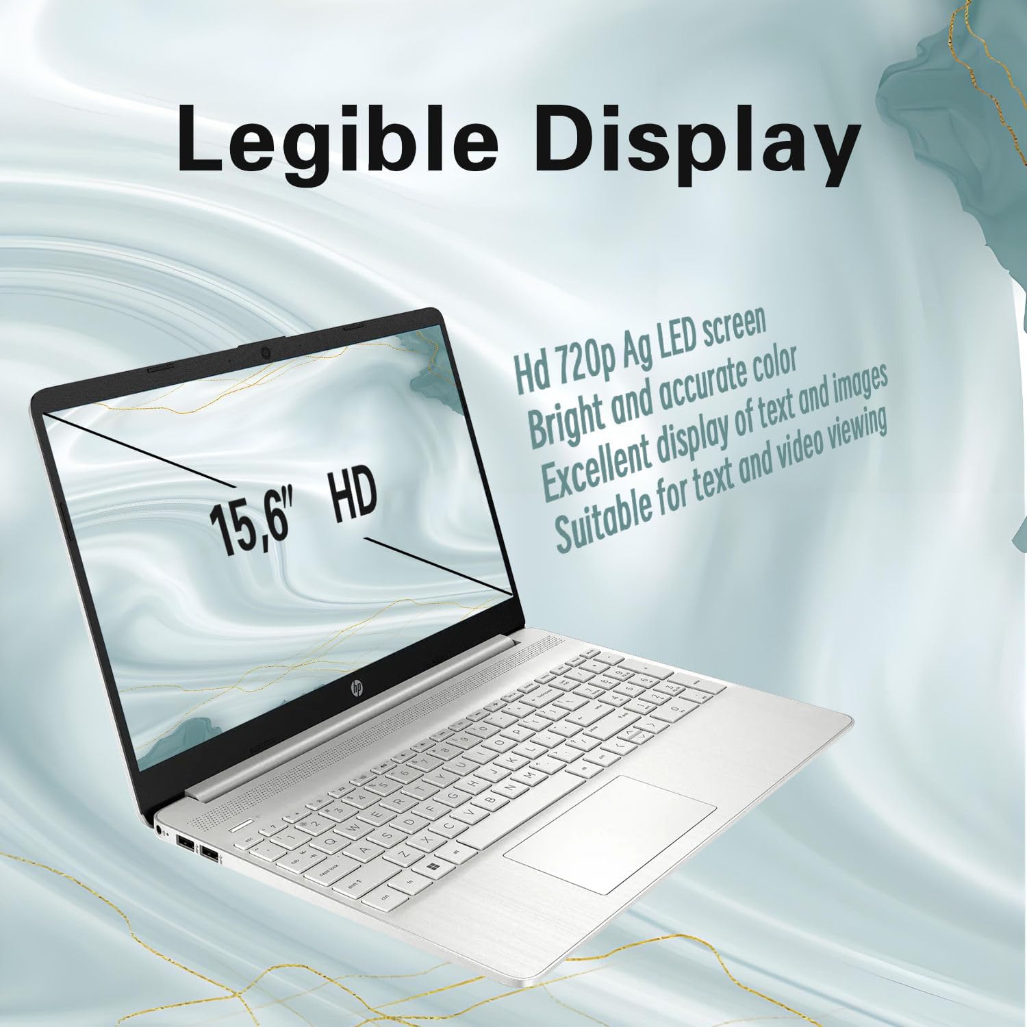 HP Laptop| 15.6' HD | Intel Processor | 16GB DDR4 RAM | 2TB SSD | Intel UHD Graphics | Win11 Pro | 720p HD Camera | WiFi & Bluetooth | School, Business & Productivity