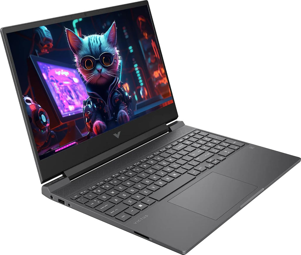 HP Victus 15.6' FHD 144 Hz Gaming Laptop, 8-core Intel i5-12450H, 16GB RAM 1TB Storage (512GB SSD+512GB Docking Set), Backlit Keyboard, Numeric Keypad, RJ-45, Windows 11, NLY Earphones, Mica Silver