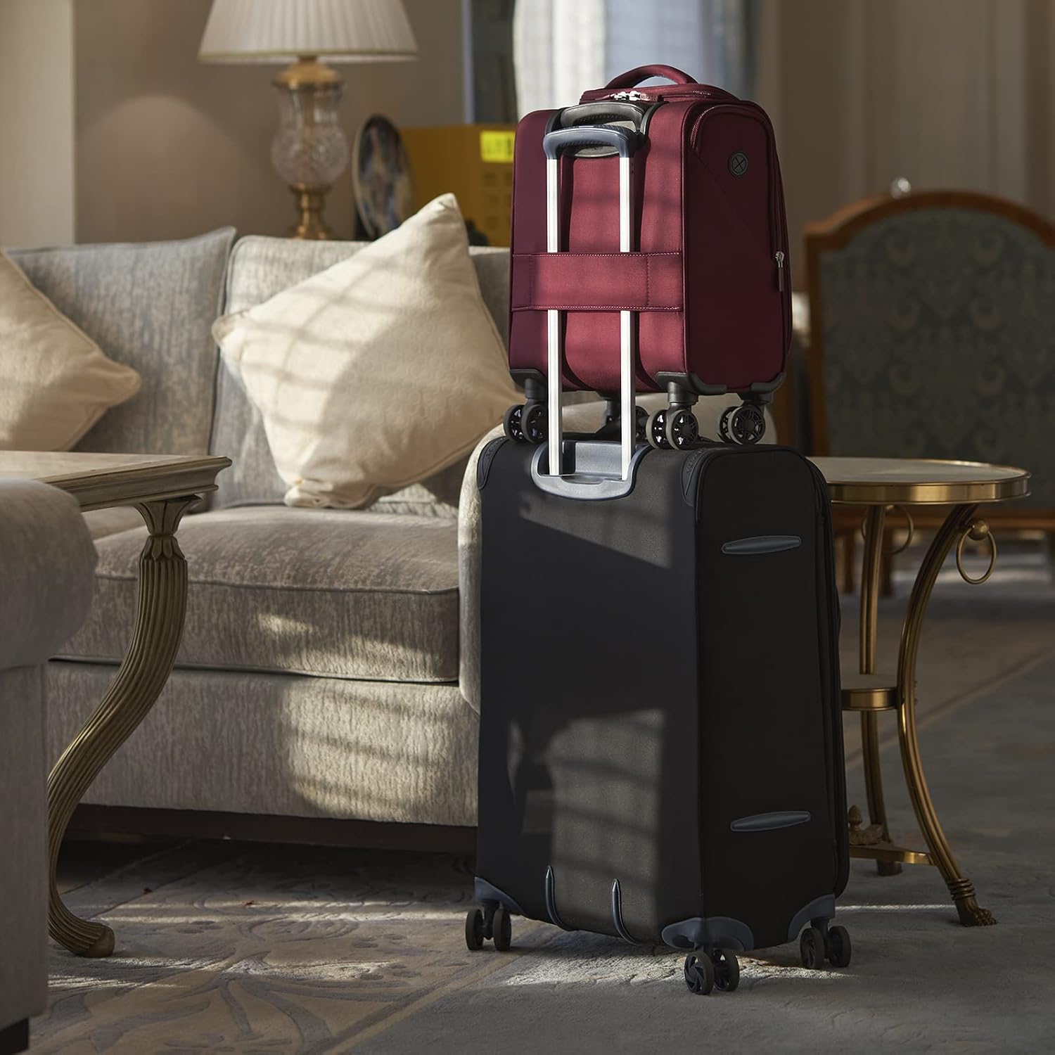 Verage Carry On Underseat Luggage with Wheels & USB Port, 14 Inch Wheeled Spinner Bag Carry-on Luggages for Airlines, Lightweight Suitcase Men Women, Pilots and Crew (14-Inch Compact Underseat)