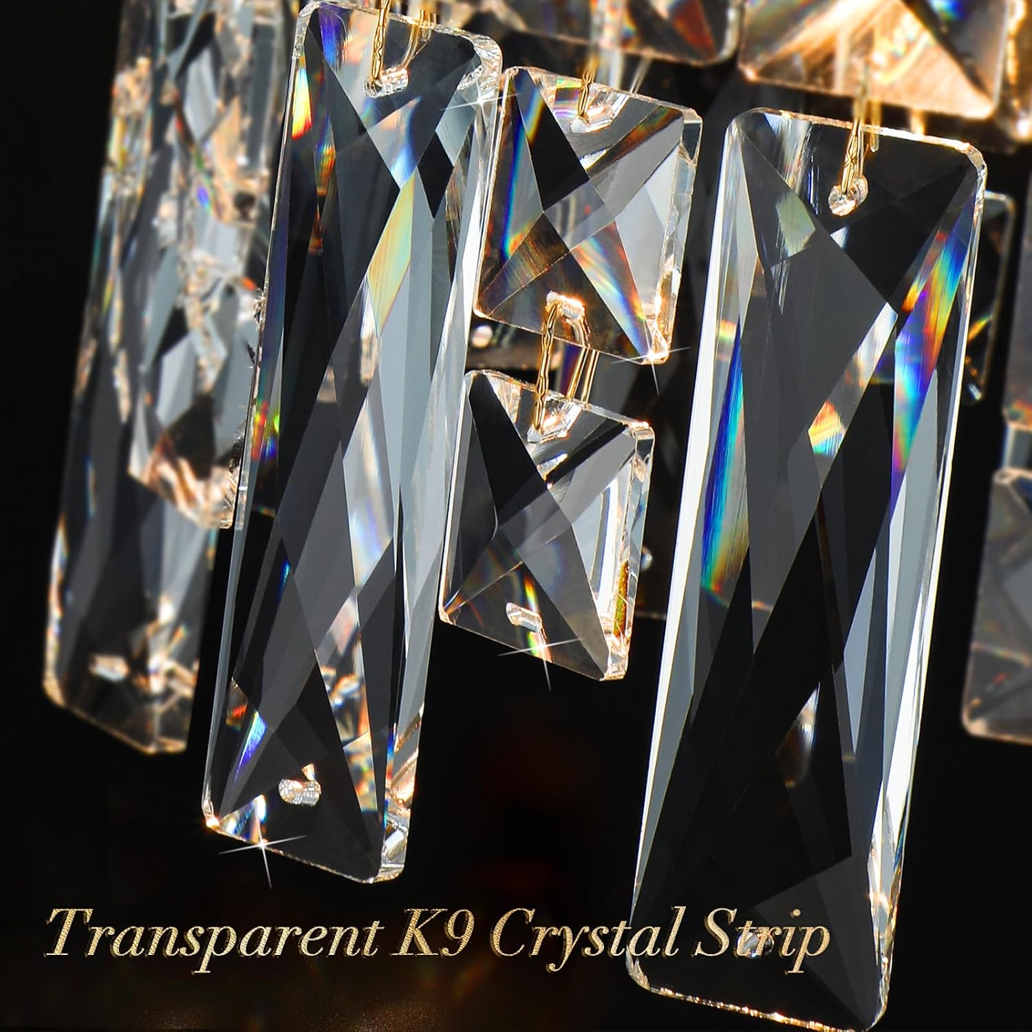 12-Lights Modern Gold Crystal Chandeliers for Dining Room Light Fixtures Over Table | L36' Luxury Crystal Chandeliers for Kitchen Island | Oval Hanging Lighting for Living Room Bedroom Bathroom