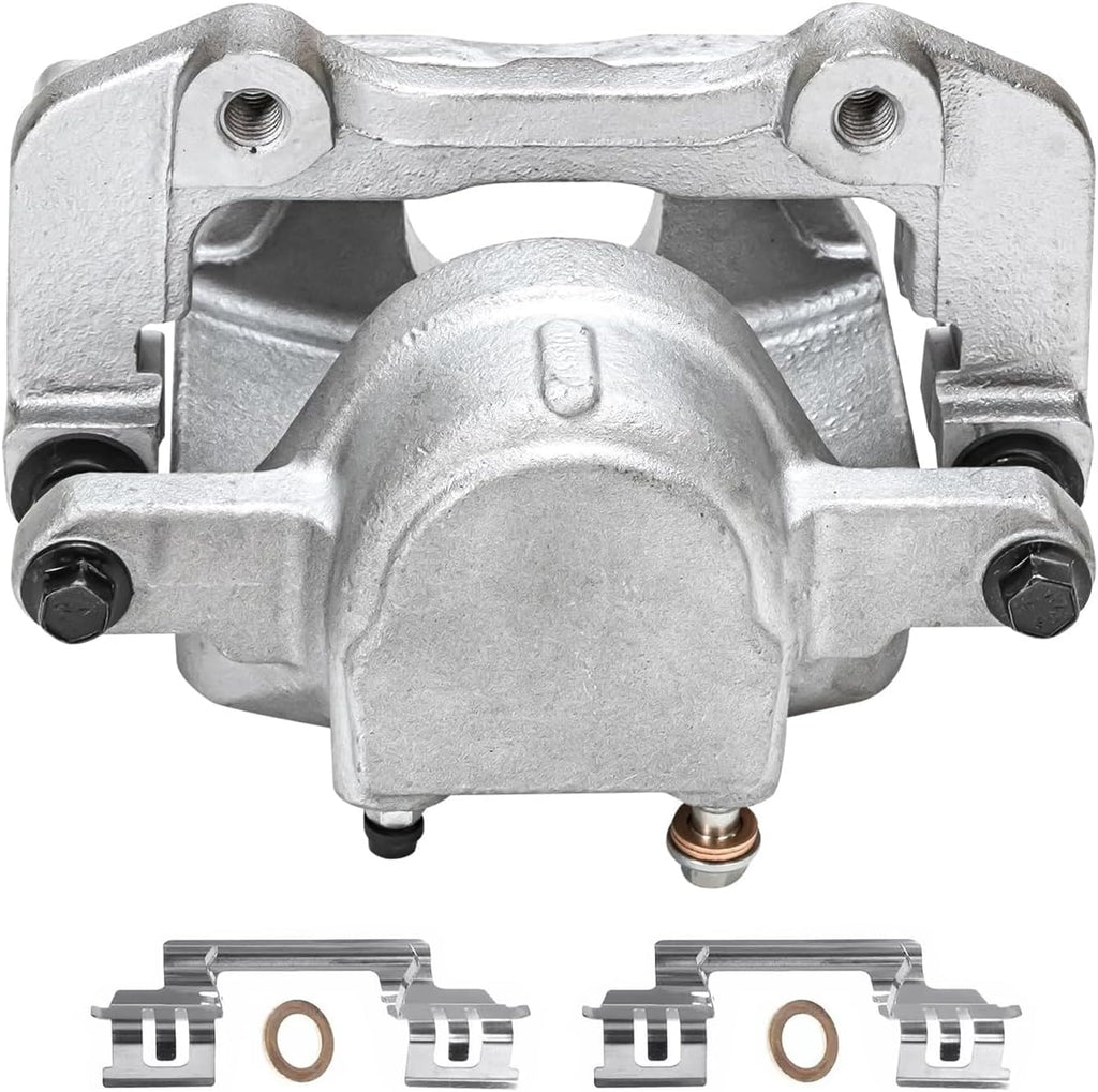 Detroit Axle - 2pc Front Brake Calipers for Dodge Challenger Charger Magnum Chrysler 300 Disc Brake Calipers with Brackets Replacement Brake Calipers Assembly