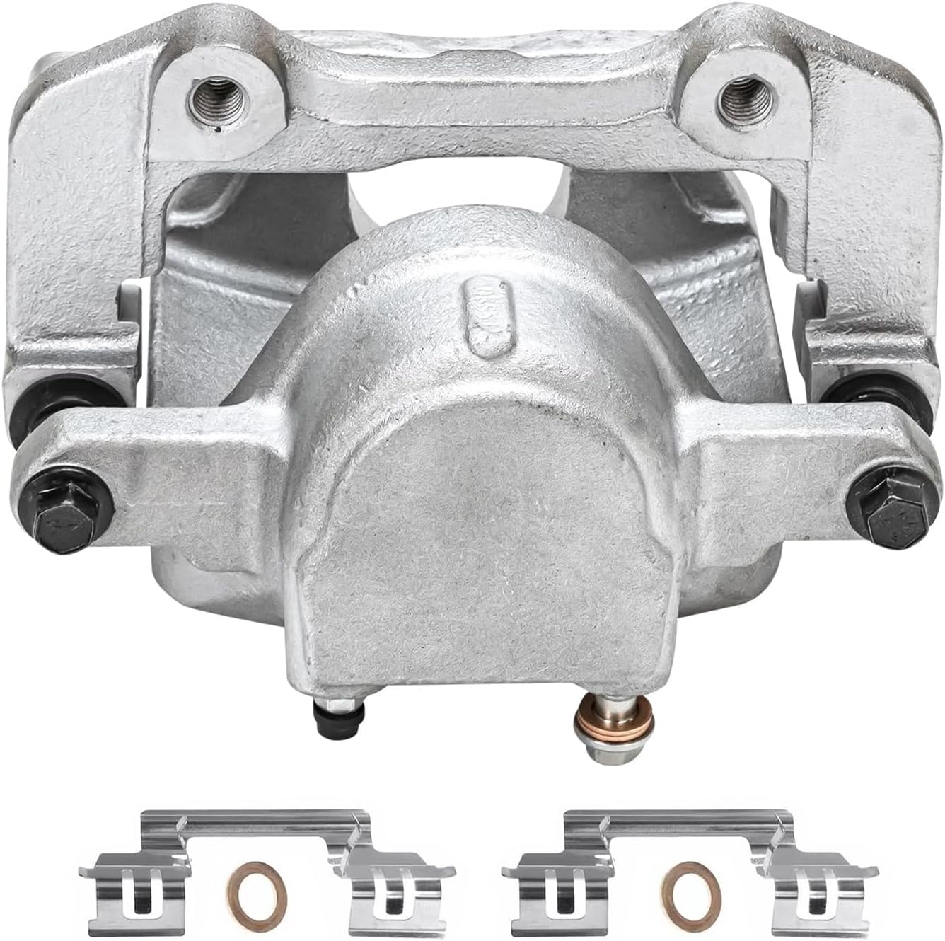 Detroit Axle - 2pc Front Brake Calipers for Dodge Challenger Charger Magnum Chrysler 300 Disc Brake Calipers with Brackets Replacement Brake Calipers Assembly