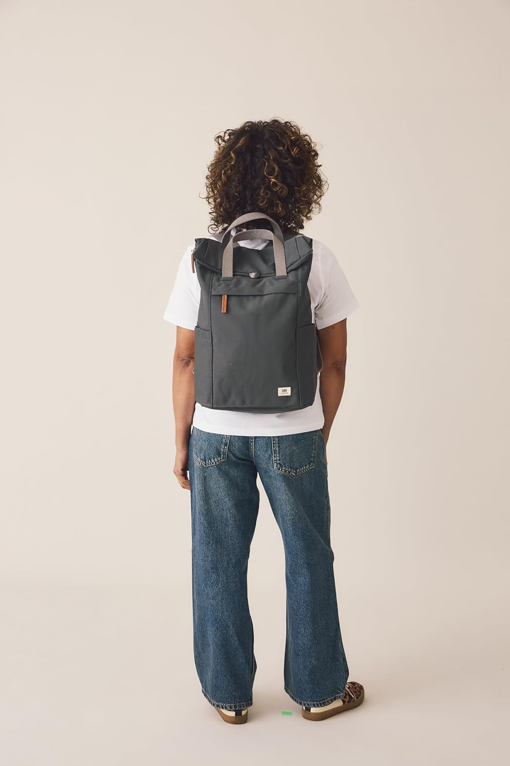 ORI LONDON Travel Backpack - Large Water-Resistant Nylon Rolltop Laptop Backpack for Men & Women - The Finchley - Teal