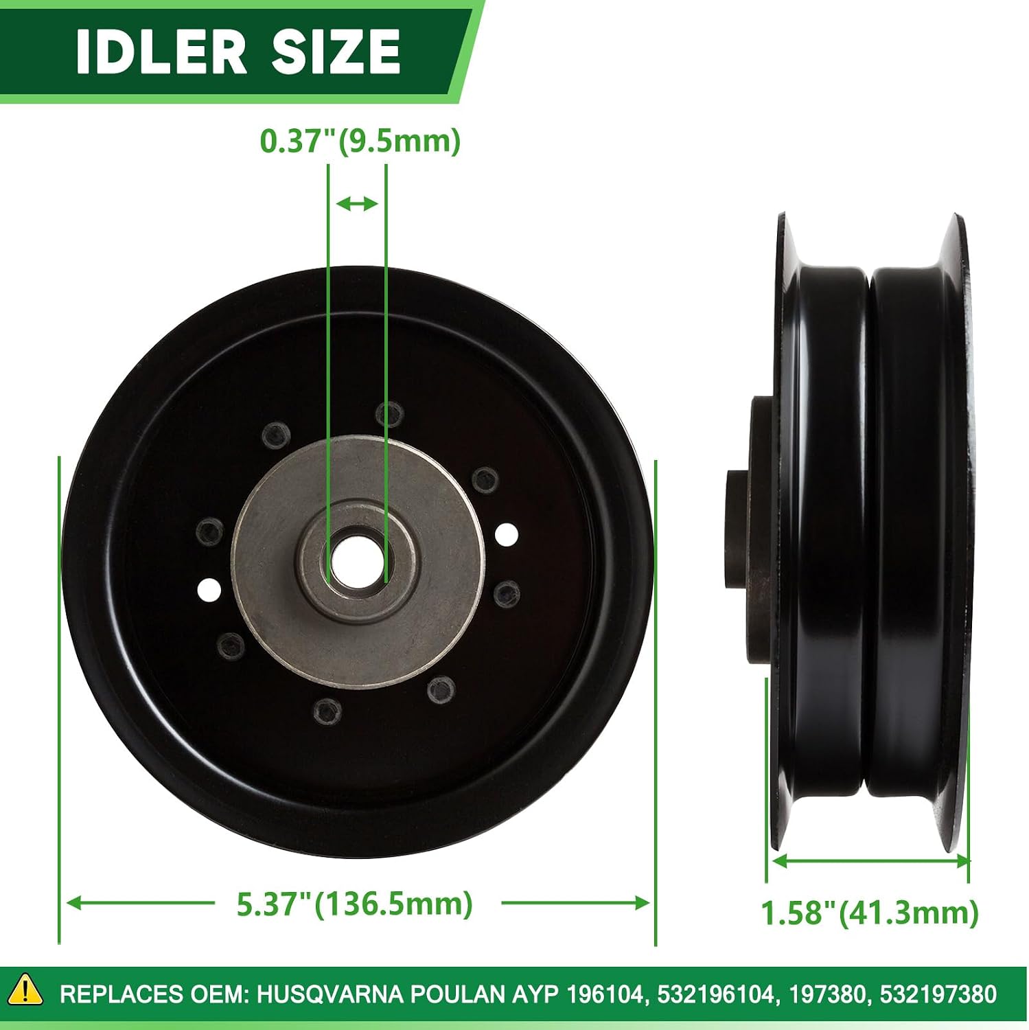 46' Mower Deck Rebuild Kit Fit for Husqvarna RZ46i RZ4621 RZ4623 Z246 Z246i Lawn Mower Includes 2 174356 Spindle 2 403107 Blade 2 Idler 196104 539132728 Be lt 1 539117245