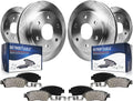 Detroit Axle - 8pc Brake Kit for Ford 2018-2021 Expedition Lincoln Navigator 2018-2020 F-150, Disc Brake Rotors Ceramic Brakes Pads Replacement : 13.78' inch Front and 13.23' inch Rear Rotor