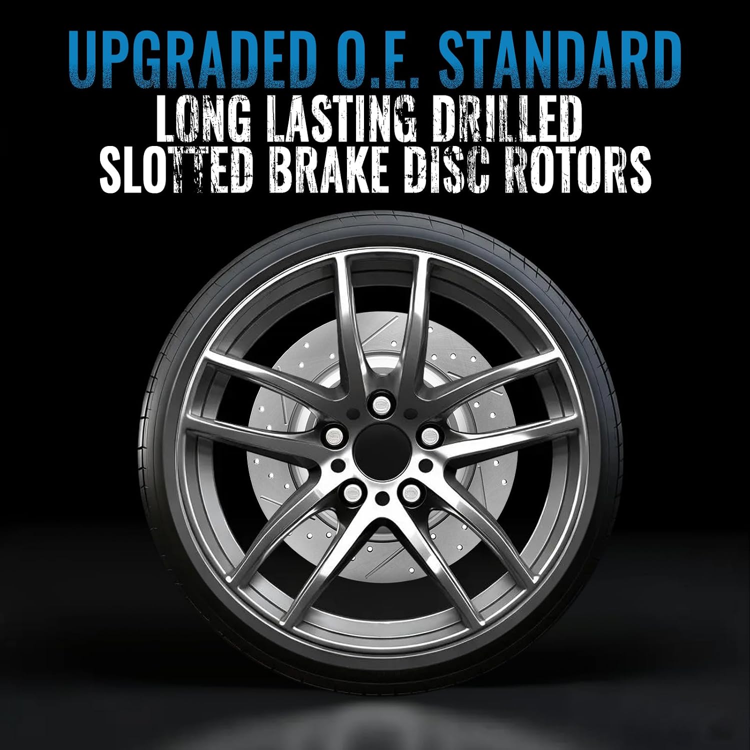 Front and Rear Brake Kit Compatible With Chevy Silverado 1500, GMC Sierra 1500 1999-2006, Tahoe, Yukon 2000-2001, Astro, Safari 2003-2005, 11.99inch & 12.79inch Rotor