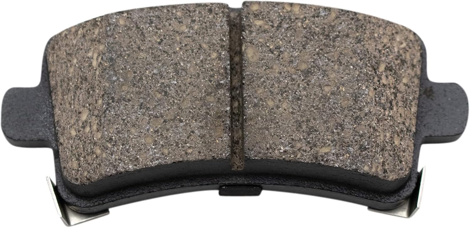 TRQ Performance Rear Brake Pad and Rotor Set Ceramic Drilled Slotted Coated Vented Rotors Calipers Compatible with 2011-2012 Buick Regal 2013-2016 LaCrosse 2013 Malibu 2014-2019 Chevrolet Impala