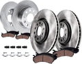 Detroit Axle - 2.0L Brake Kit for Volkswagen Jetta 2012 2013, Disc Brake Rotors Ceramic Brakes Pads Replacement : 11.02' inch Front and 9.96' inch Rear Rotors