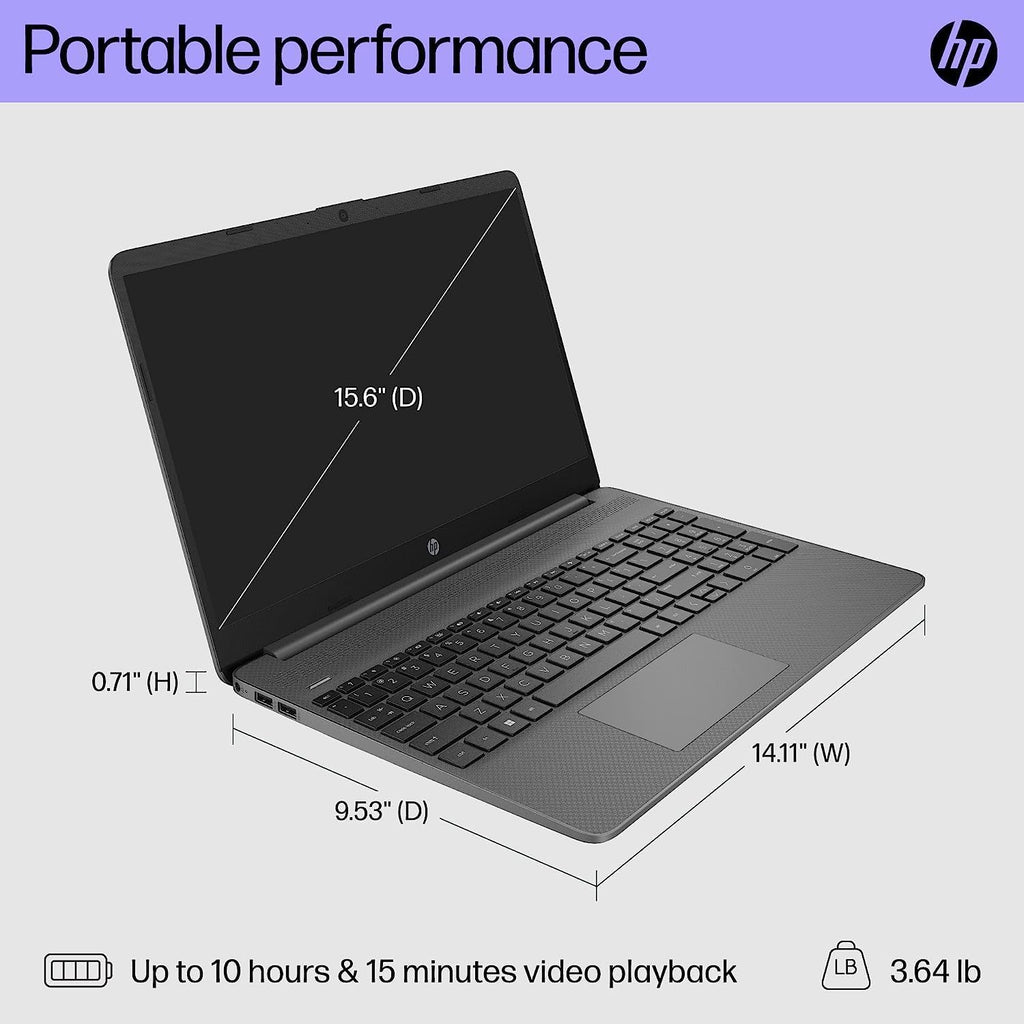 HP 15.6' FHD Display Laptop, 16GB RAM, 1TB PCIe SSD, Windows 11 Pro, Intel 6-Core Processor, Numeric Keyboard, HDMI, USB-C, Webcam, Wi-Fi 6, Fast Charge, w/BWE Accessories