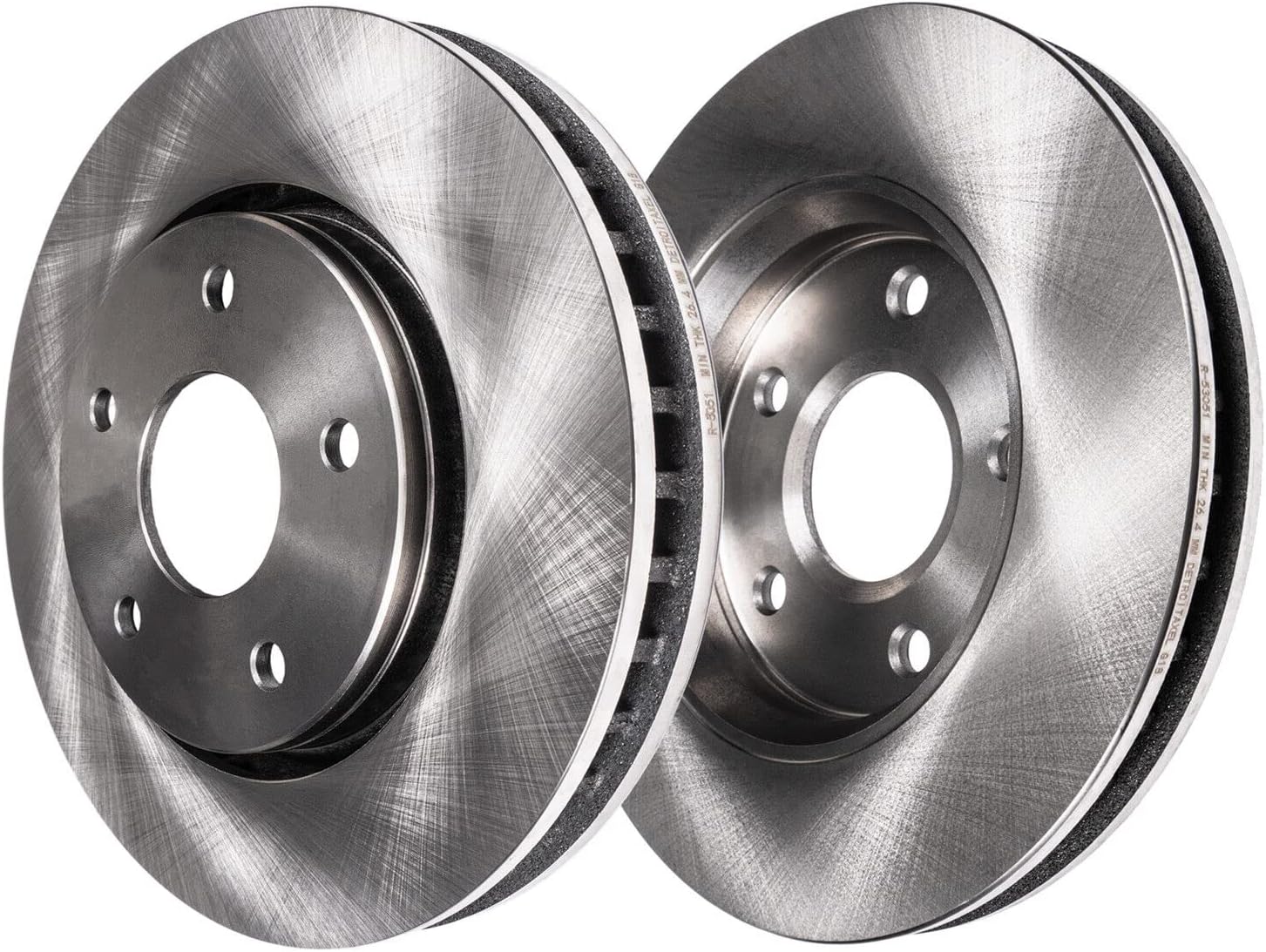 Detroit Axle - Brake Kit for Buick Allure LaCrosse Regal Chevy Impala Malibu, 12.64'' Front and 12.4'' Rear Disc Brake Rotors Ceramic Brake Pads Wheel Lug Nuts Socket Keys Replacement