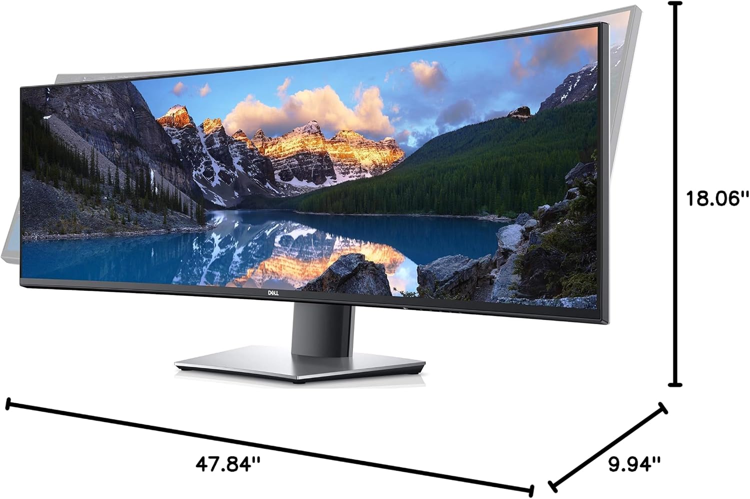 Dell Marketing USA LP Ultra Sharp 49' Screen Led-Lit Monitor Black (U4919DW)