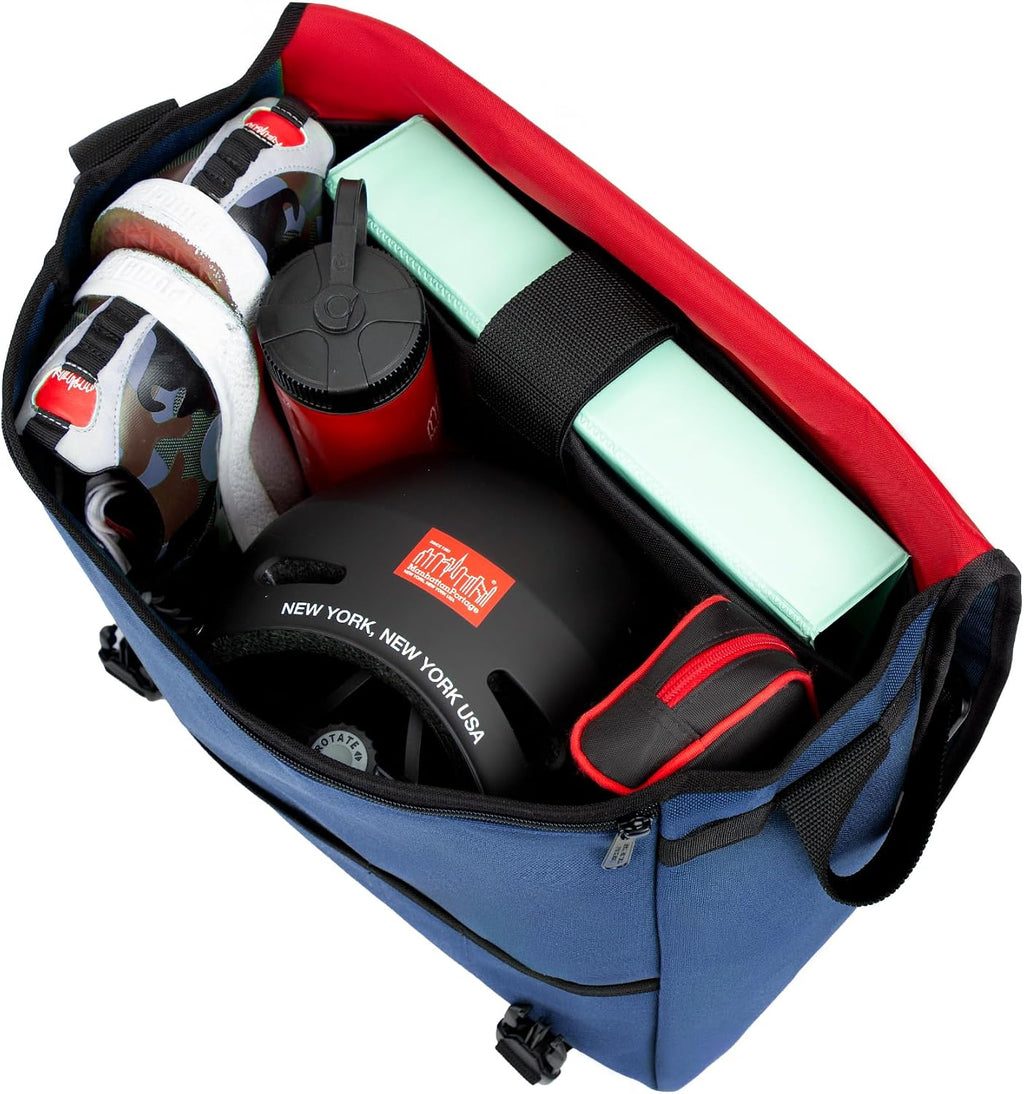 Manhattan Portage Deluxe Computer Bag (LG) with Adjustable Strap Water Resistant 1000D Cordura for Work College Travel