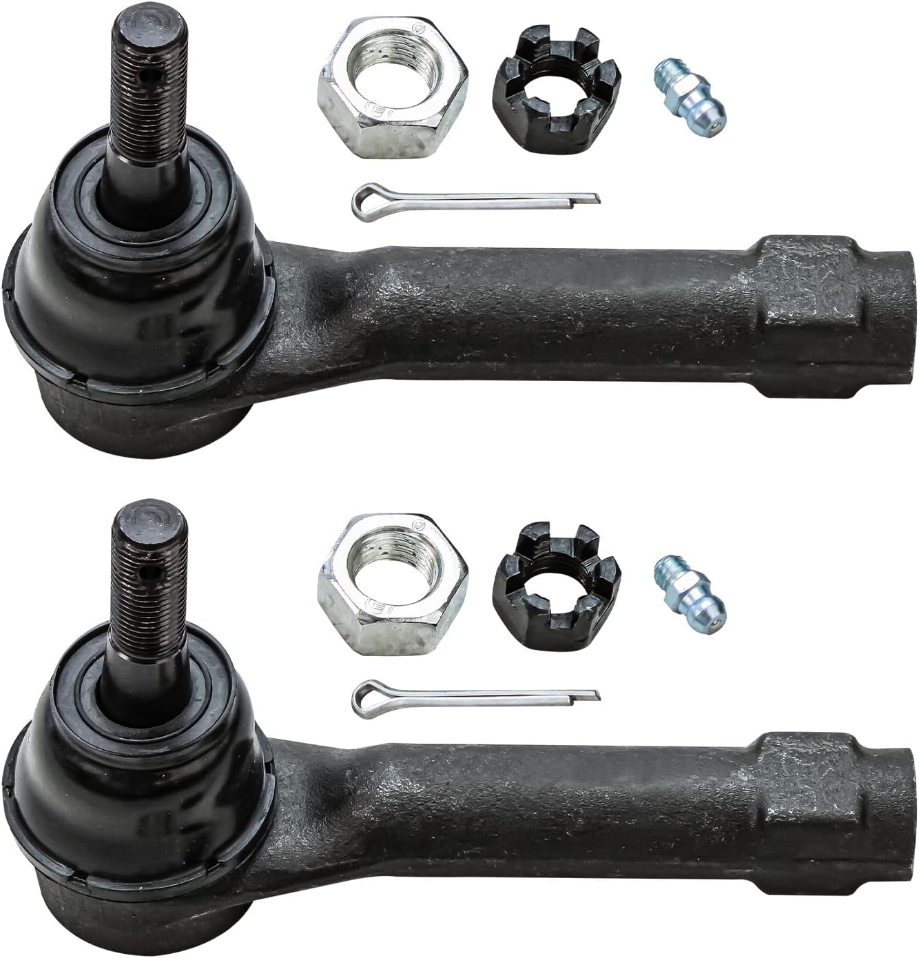 Detroit Axle - 4WD Front Brake Kit for Silverado Sierra 1500 GMC Chevy Tahoe, Disc Brake Rotors Ceramic Brake Pads CV Axles Wheel Bearing Hubs Tie Rods Pitman Idler Arms Bracket Replacement