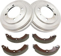 TRQ Rear Brake Shoe & Drum Kit Compatible with 2002-2007 Mitsubishi Lancer