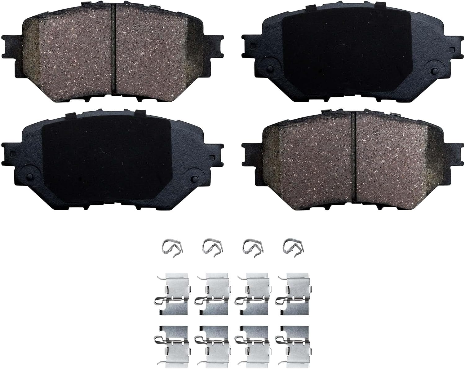 Detroit Axle - Front Brake Kit for 2014 2015 2016 2017 2018 Mazda 3 Disc Brakes Rotors Ceramic Brake Pads Wheel Bearing Hubs Replacement : 11.02' inch Rotor