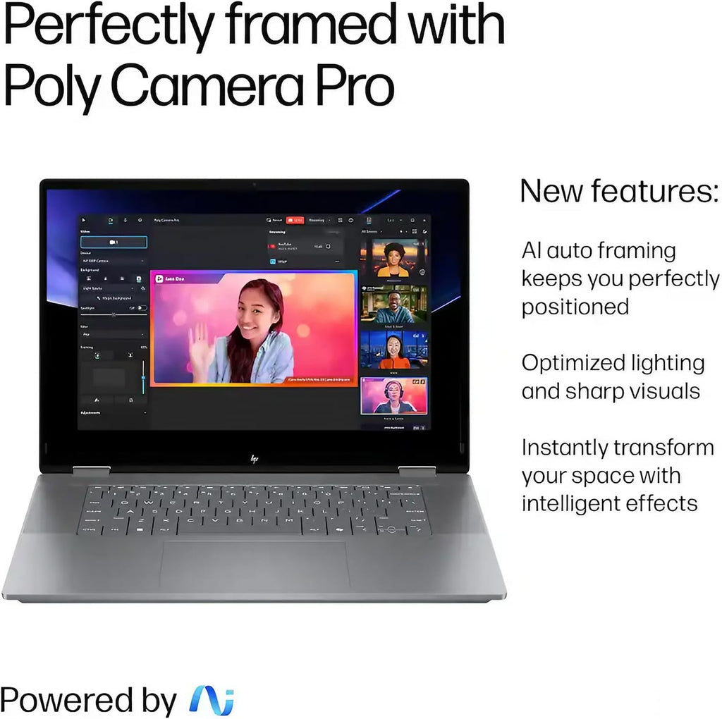 HP OmniBook X Flip AI PC 2-in-1 Laptop | 16' WUXGA Touchscreen | AMD 6-Core Ryzen AI 5 340 (Up to 50 Tops) | 16GB DDR5 4TB SSD | Backlit 5MP IR Privacy Camera Win11 w/DLCA Accessory