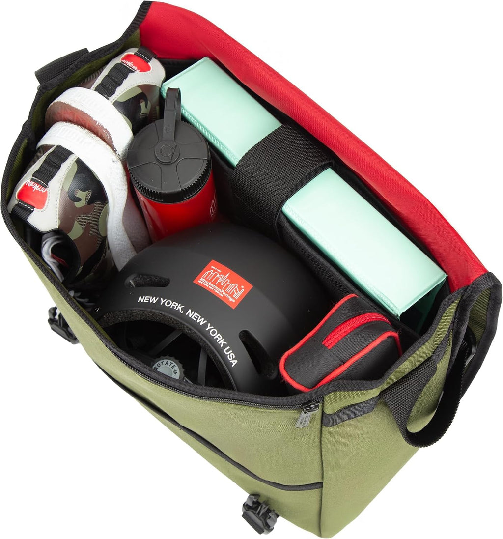 Manhattan Portage Deluxe Computer Bag (LG) with Adjustable Strap Water Resistant 1000D Cordura for Work College Travel