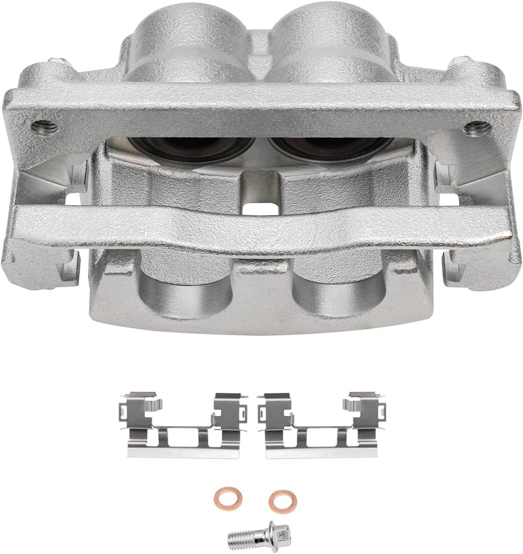 Detroit Axle - Front Brake Kit for Chevy Traverse GMC Acadia Buick Enclave Saturn Outlook Disc Brake Rotors Brake Caliper Ceramic Brakes Pads Replacement [12.80 inch Rotors]