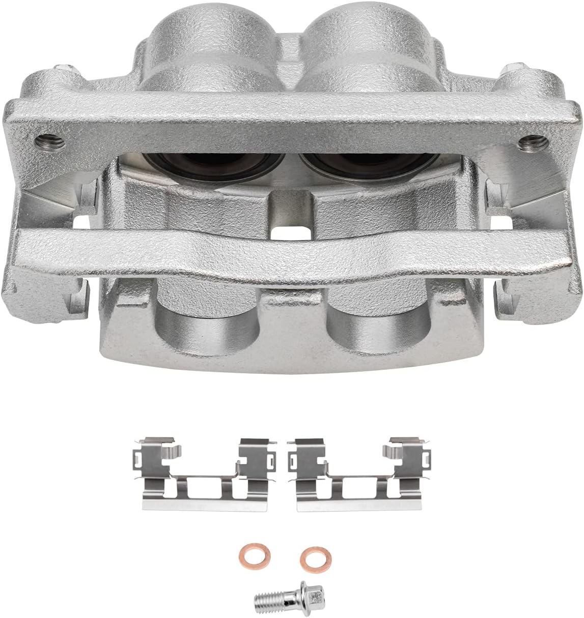 Detroit Axle - Front Brake Kit for Chevy Traverse GMC Acadia Buick Enclave Saturn Outlook Disc Brake Rotors Brake Caliper Ceramic Brakes Pads Replacement [12.80 inch Rotors]